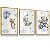 Quadro Decorativo Infantil Ursinho Azul Lua Aviãozinho Balões Nuvens kit 3 - Imagem 4