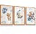 Quadro Decorativo Infantil Ursinho Azul Lua Aviãozinho Balões Nuvens kit 3 - Imagem 5