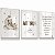 Quadro Decorativo Infantil Personalizado Oração Ursinho Lua Nome Personalizado Kit 3 Quadros - Imagem 2