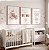 Quadro Decorativo Infantil Personalizado Oração Ursinho Lua Nome Personalizado Kit 3 Quadros - Imagem 1