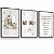 Quadro Decorativo Infantil Personalizado Oração Ursinho Lua Nome Personalizado Kit 3 Quadros - Imagem 6