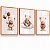 Kit 3 Quadros Decorativos Ursinho Tons Marrom Balões Nuvem Lacinho - Imagem 5