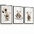 Kit 3 Quadros Decorativos Ursinho Tons Marrom Balões Nuvem Lacinho - Imagem 6