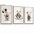Kit 3 Quadros Decorativos Ursinho Tons Marrom Balões Nuvem Lacinho - Imagem 3