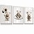 Kit 3 Quadros Decorativos Ursinho Tons Marrom Balões Nuvem Lacinho - Imagem 2
