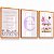 Quadro Decorativo Infantil Cogumelos Nome Personalizado Salmos Flores - Imagem 5