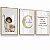 Kit 3 Quadros Decorativos Infantil Jesus Pastor de Ovelha Salmo Nome Personalizado - Imagem 3