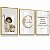 Kit 3 Quadros Decorativos Infantil Jesus Pastor de Ovelha Salmo Nome Personalizado - Imagem 4