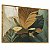 Quadro Decorativo Arte Botânica Abstrata Folhagem Folhas Tons Verde Dourado Laranja Natureza - Imagem 6