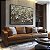 Quadro Decorativo Flores Branca Douradas Delicadas Galho Natureza - Imagem 1