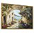 Quadro Decorativo Vilarejo Paisagem a Beira Mar Pintura Vilarejo Flores Rua - Imagem 3