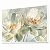 Quadro Decorativo Floral Flores Tons Claros Verde Branco Luxo Natureza - Imagem 2