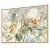 Quadro Decorativo Floral Flores Tons Claros Verde Branco Luxo Natureza - Imagem 3