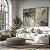 Quadro Decorativo Arte Floral Pétalas Delicadas Tons Verde e Bege Natureza Clean - Imagem 1