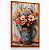 Quadro Decorativo Rústico Flores Vintage Floral Regador Plantas - Imagem 3