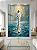 Quadro Decorativo Jesus Reflexo Água Pintura Religioso Tons Azul - Imagem 1