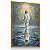 Quadro Decorativo Jesus Reflexo Água Pintura Religioso Tons Azul - Imagem 4