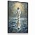 Quadro Decorativo Jesus Reflexo Água Pintura Religioso Tons Azul - Imagem 3