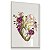 Quadro Decorativo Anatomia Coração Flores Medicina Psicologia - Imagem 2
