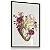 Quadro Decorativo Anatomia Coração Flores Medicina Psicologia - Imagem 6