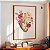 Quadro Decorativo Anatomia Coração Flores Medicina Psicologia - Imagem 5