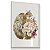 Quadro Decorativo Cérebro Rosa Flores Psicologia Psiquiatria Medicina - Imagem 2