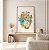 Quadro Decorativo Anatomia Coração Flores Medicina Psicologia Tons Azuis - Imagem 1