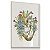 Quadro Decorativo Anatomia Coração Flores Medicina Psicologia Tons Azuis - Imagem 3