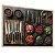 Quadro Decorativo Temperos Folhas Tomate Facas Churrasco Mise en Place - Imagem 6