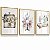 Quadro Decorativo Linhas Tesoura Atelier Manequim Costureira Kit 3 Quadros Flores - Imagem 4