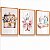 Quadro Decorativo Linhas Tesoura Atelier Manequim Costureira Kit 3 Quadros Flores - Imagem 5