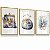 Quadro Decorativo Costura Máquina Agulha Tesoura Atelier Alfineteiro Costureira Tons Azuis Kit 3 Quadros - Imagem 4