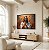 Quadro Decorativo Jesus Orando Rezando Vitral Tunica Branca Religião - Imagem 1
