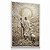 Quadro Decorativo Religioso Jesus Pastor Ovelha Vale ao Pôr do Sol Efeito Entalhe - Imagem 5