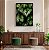 Quadro Decorativo Folhagem Verde Profundo Botânica Tropical Palmeiras - Imagem 1