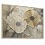 Quadro Decorativo Relevo Floral Bege e Miolo Azul Minimalista Floral Natureza - Imagem 3
