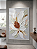 Quadro Decorativo Flor Texturas Elegância Botânica Desenho Espatulado Pintura - Imagem 1