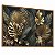 Quadro Decorativo Botânico Folhas Tropicais Douradas e Verde Escuro - Imagem 3
