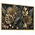 Quadro Decorativo Botânico Folhas Tropicais Douradas e Verde Escuro - Imagem 4