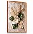 Quadro Decorativo Folhagem Efeito Relevo Botânico Dourado Costela-de-Adão Textura Rústica - Imagem 4