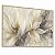 Quadro Decorativo Abstrato Moderno Folhas Translúcidas Nude e Dourado - Imagem 3