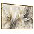 Quadro Decorativo Abstrato Moderno Folhas Translúcidas Nude e Dourado - Imagem 5