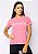 Baby Look Estonada  RUNNING - Rosa - Imagem 1