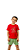 Ref. 4015 Pijama infantil masculino curto em malha - sempre juntos (vermelho) - Imagem 2