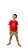 Ref. 4015 Pijama infantil masculino curto em malha - sempre juntos (vermelho) - Imagem 1