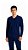 Ref. 1144 Pijama Juvenil Longo Liso Azul Marinho em Algodão - Imagem 1