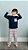Ref. 5062 Pijama masculino infantil longo em malha xadrez - azul marinho - Imagem 3