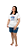 Ref. 6065 Pijama feminino manga curta com shorts - Imagem 1
