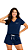 Ref. 8001 Pijama feminino curto - azul marinho - Imagem 1