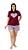 Ref. 4000 Pijama feminino curto - vinho - Imagem 1